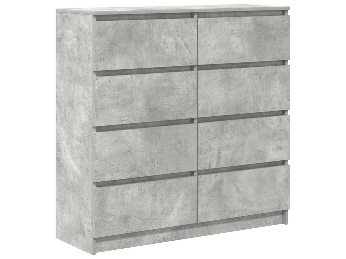 Aparador de madera gris cemento (100x35x99 cm) MAISON EXCLUSIVE