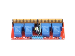 Módulo De Relé De Ca De 4 Canales, 100-250 V, 30 A, Compatible Con Activación Por Nivel Alto/bajo, Fácil Instalación.