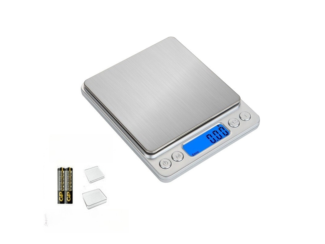 Balanza Digital De Acero Inoxidable De Alta Precisión (capacidad Y Precisión De 1 Kg/0,1 G), Versión A Pilas Czhhmart