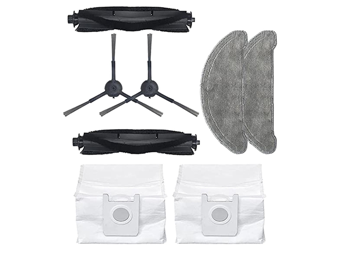 piezas para Roidmi Eve Plus accesorios de Robot aspirador Kit bolsa de polvo paño de fregona cepillo de rodillo Cepillo Lateral