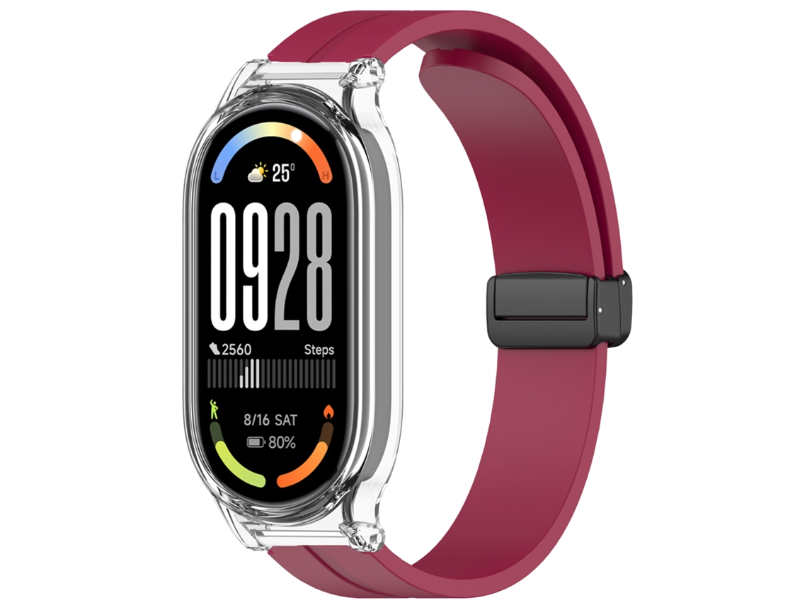 Pulsera de silicona HEXINYIGJLY para Xiaomi Band 10, color vino.