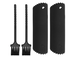 Juego De Pelador De Ajos De Silicona Apto Para Uso Alimentario Con Cepillo, Rodillo Y Tubo - Herramienta De Cocina Sin Olor