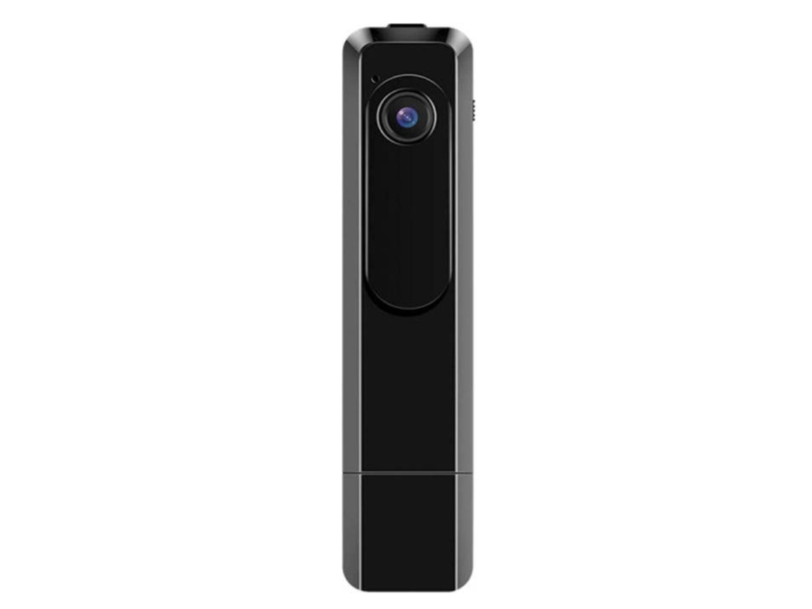 Grabadora de voz digital con minicámara HD de 1080p, recargable por USB. Ideal para reuniones y grabaciones de audio y video. Bestvite (Negro).
