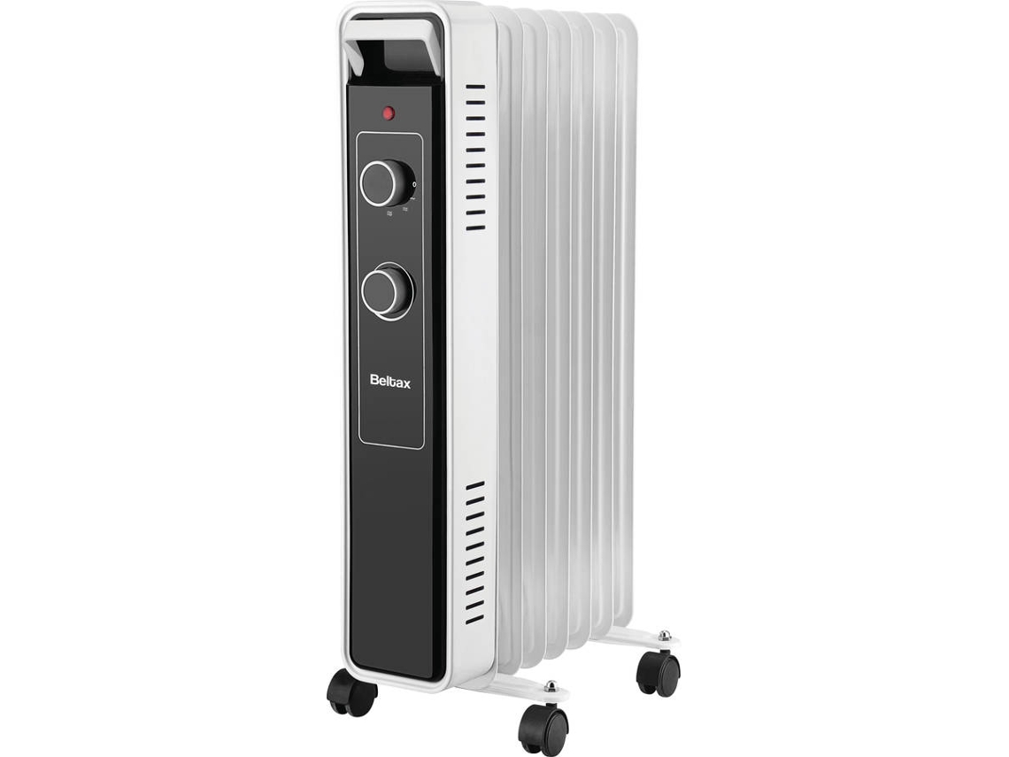 Radiador de Aceite BELTAX BOH0716 (1500W - Blanco y Negro)