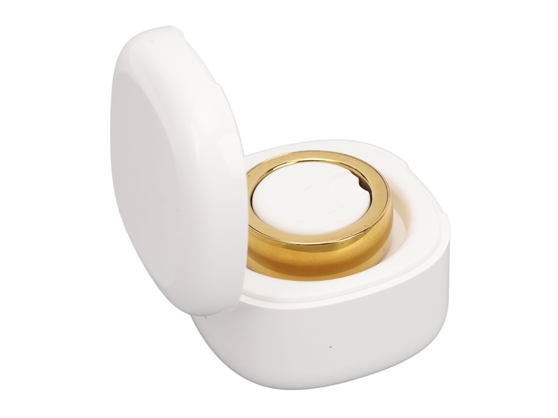 Anel Inteligente Rastreador De Fitness Ip68 Bluetooth Com Capa De Carregamento Para Android Ios Ouro