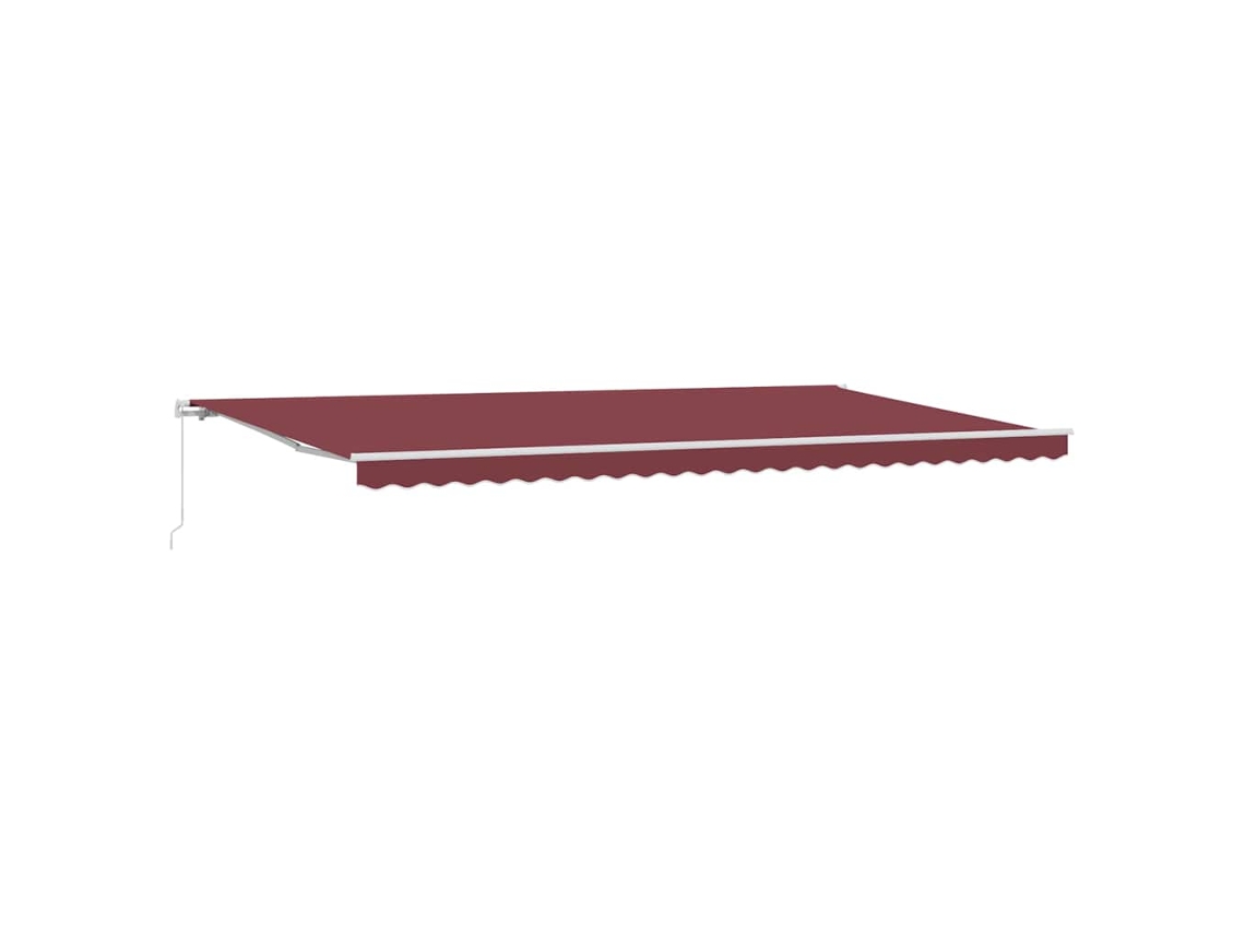 Maison Exclusive - Toldo Retráctil Manual Burdeos 500x300 Cm
