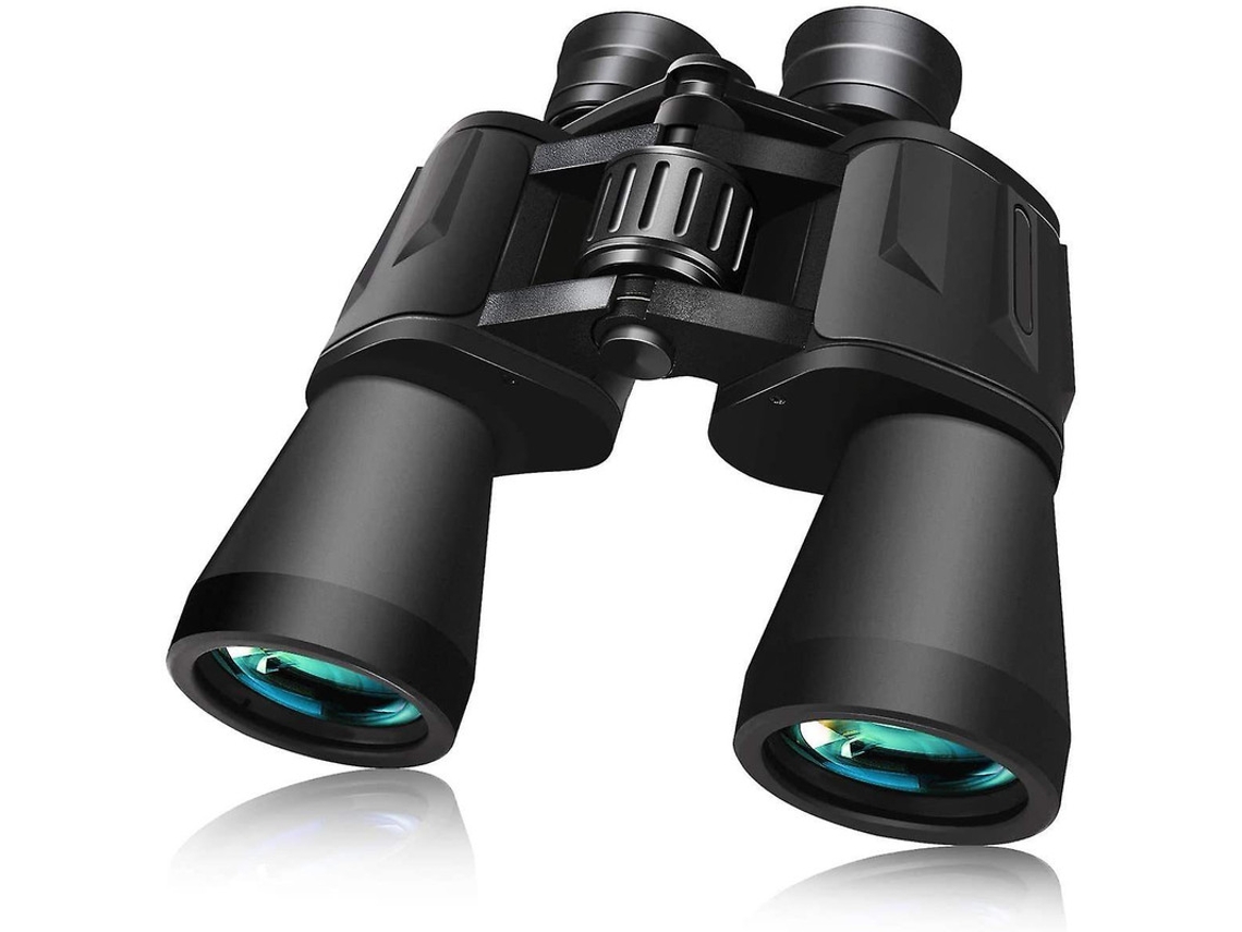 Binoculares Bak7 10x50 para adultos, tamaño completo, para aves, safari, turismo, escalada, senderismo, caza, color negro.