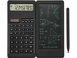 Calculadora portátil inteligente con escritura a mano, funciones de energía solar y de batería, ideal para oficina y uso científico. Modelo S3. Sfushos