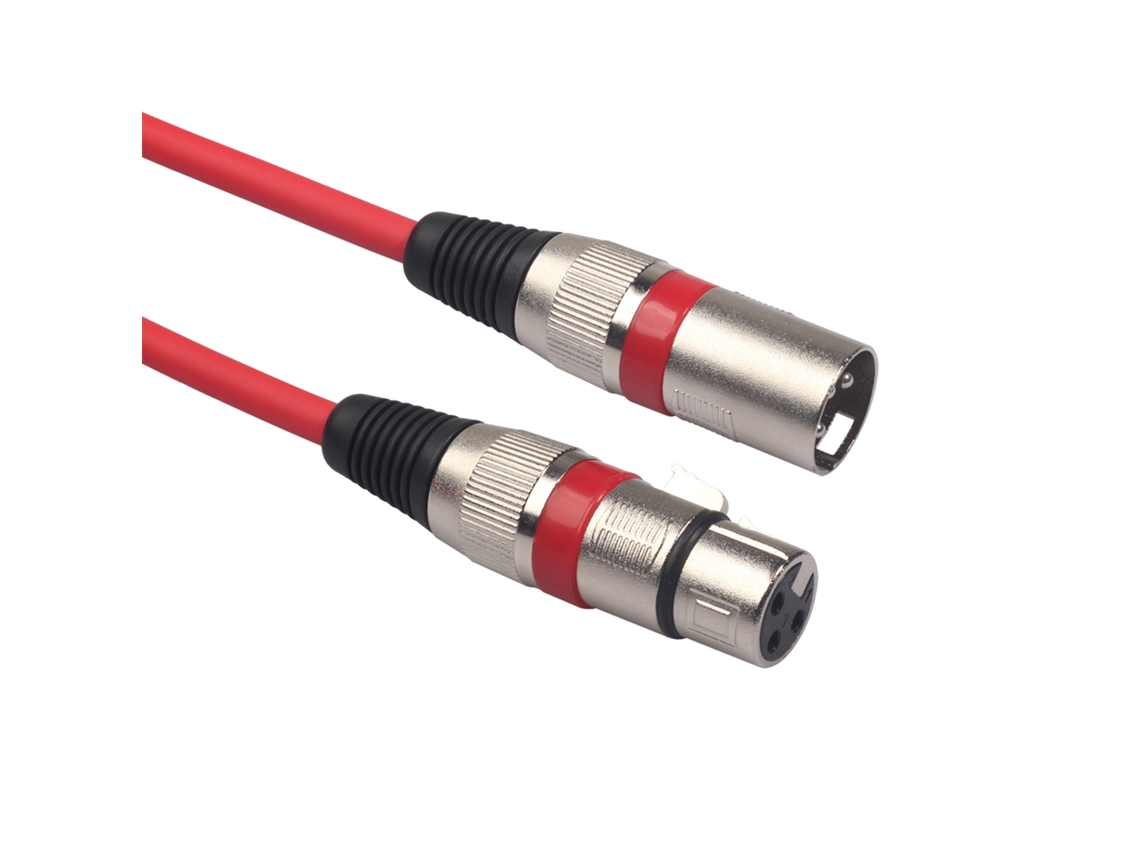 6pcs Cabo Xlr 1.5m 3-pin Macho Para Fêmea Colorido Dmx Luz De Palco Microfone Mixer