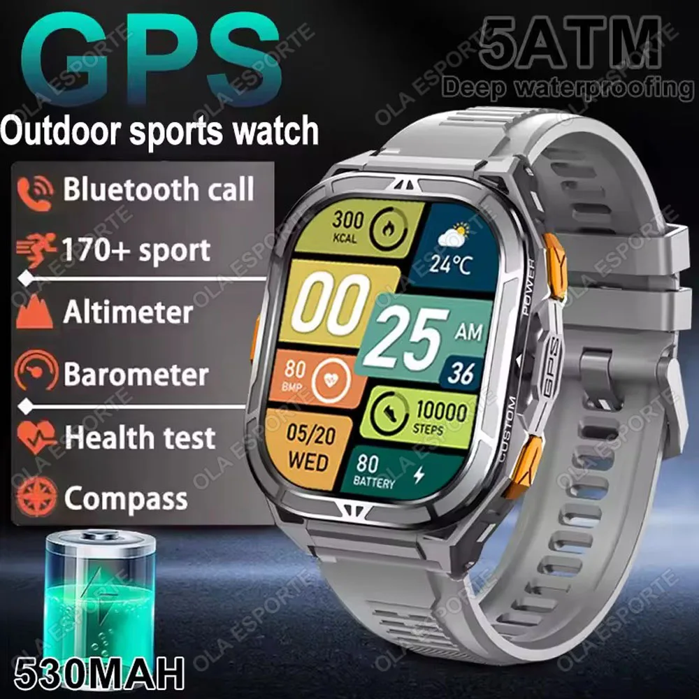 Reloj Inteligente Gps (plateado) Con Brújula Gnss De Doble Frecuencia Integrada, Resistente Al Agua.