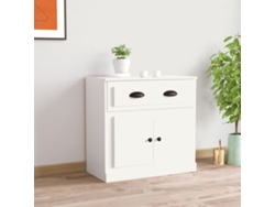 Aparador De Madera Contrachapada Blanco 70x35,5x67,5 Cm