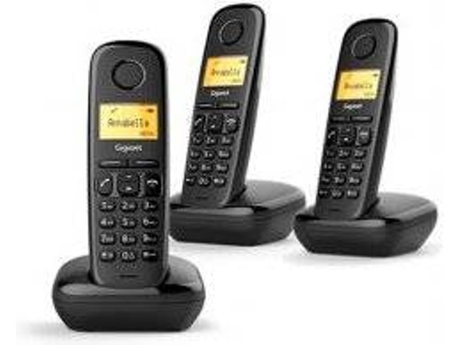 Teléfono fijo GIGASET A170 Trio Negro