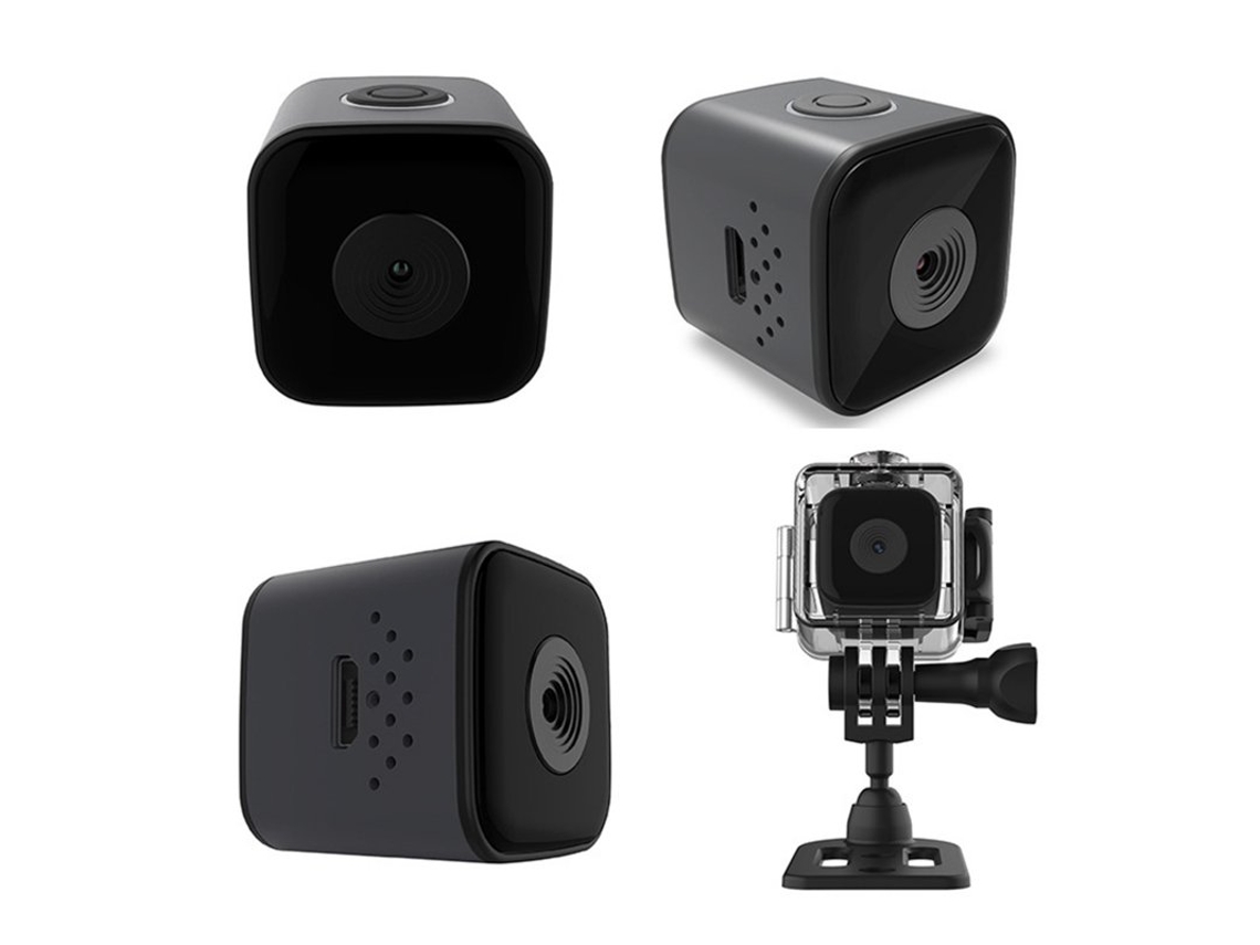 Action Cam Sq28 Mini Impermeable 1080P HD Micro Magnético Videocámara De Buceo Al Aire Libre Videocámara Negra SIURN