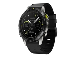 Bracelete Para Garmin Marq Athlete Gen 2 - Couro - Fivela De Aço (22mm) Preto