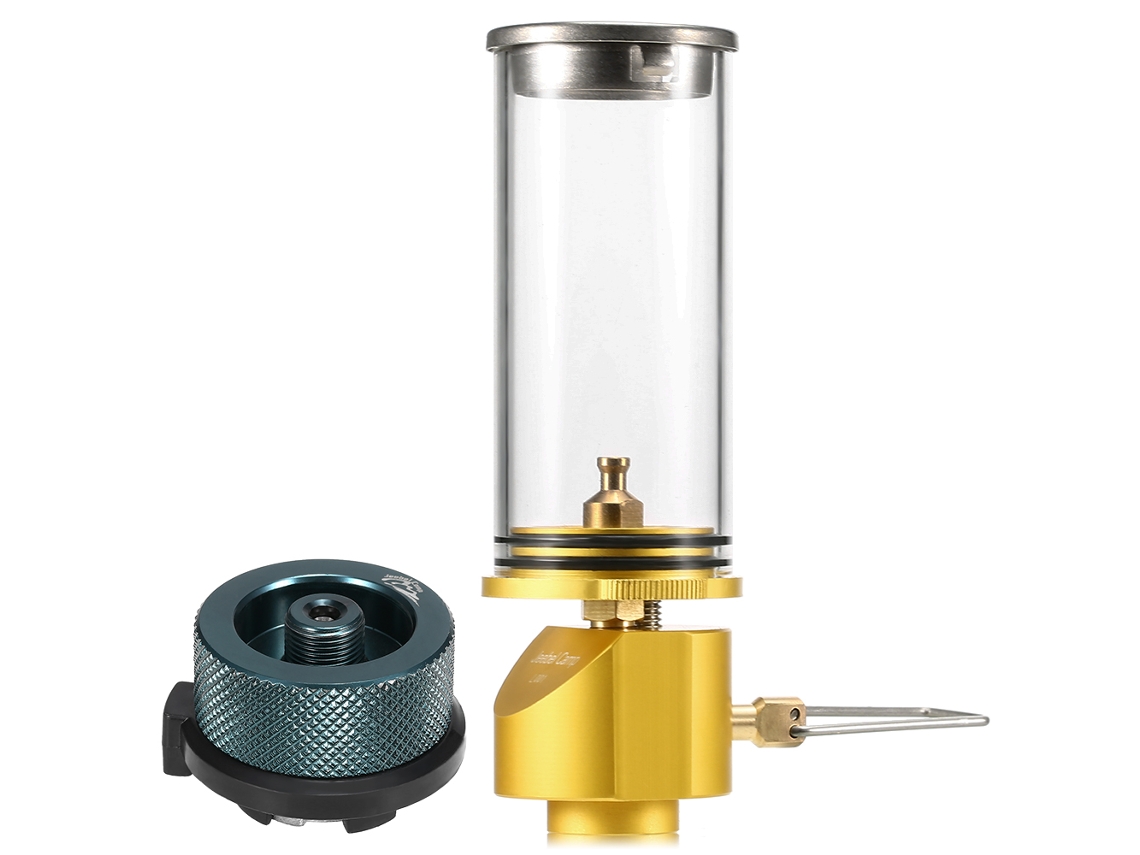 Lámpara De Gas Para Camping Con Adaptador De Válvula Lindal, Ligera Y Portátil Para Camping, Picnics Y Senderismo.