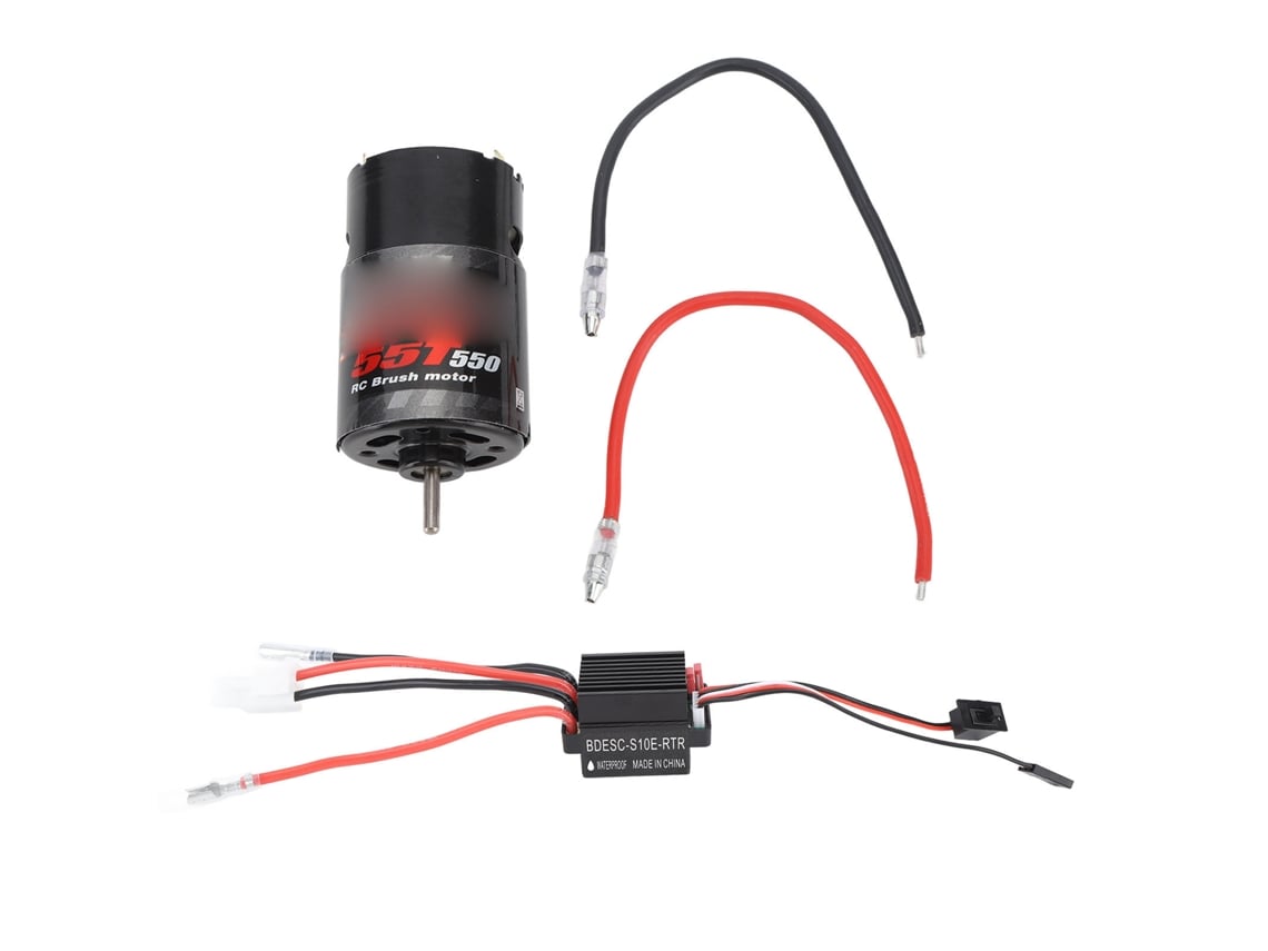 Combo Motor De Escova 550 55t E Esc 320a Para Upgrade De Carros Rc Axial E Outras Marcas