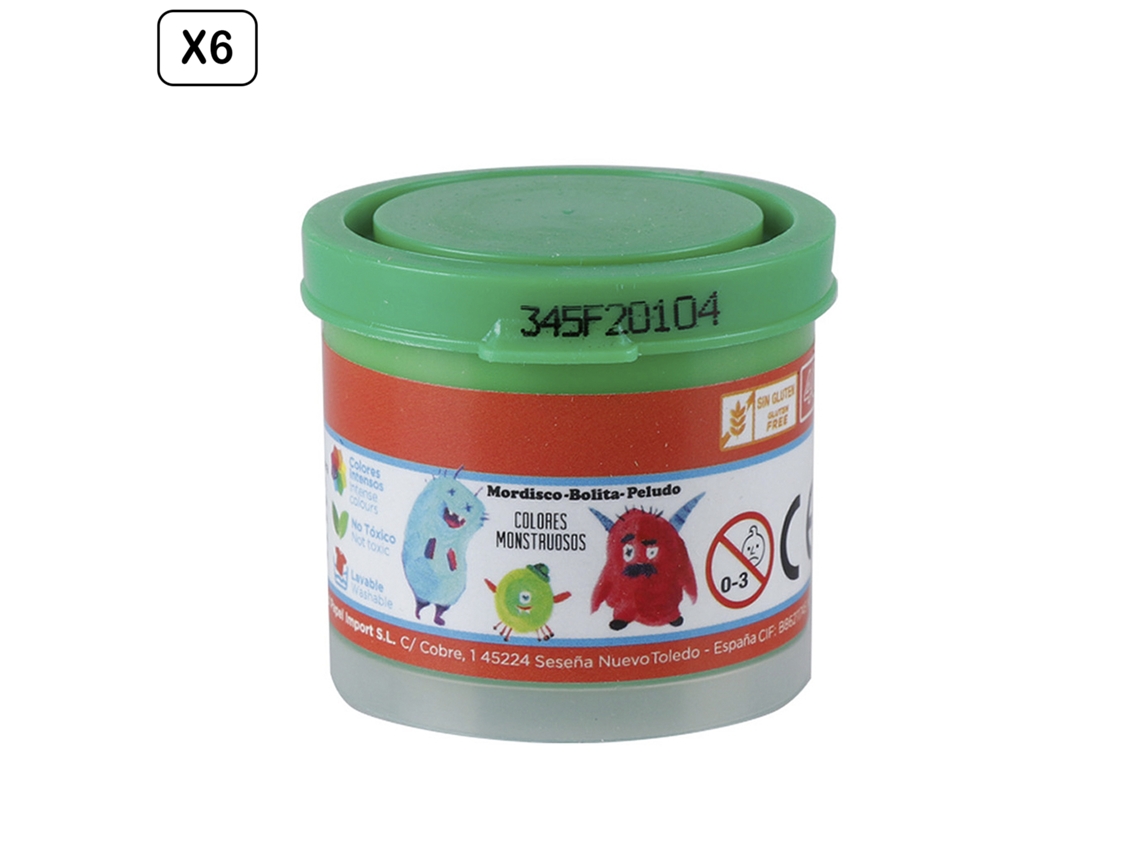 Pack de 6 Témera 40ml Verde Claro Dam