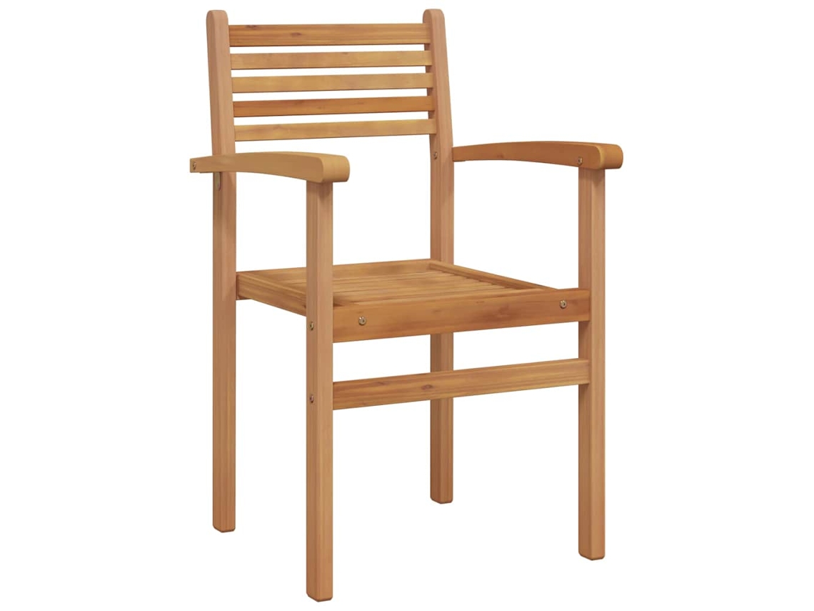 Maison Exclusive - Silla 8 Pcs Marrón 56 X 55 X 90.5 Cm Madera De Teca Maciza