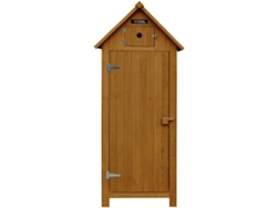 Caseta de jardín - 77 x 54,5 x 179 cm - Marrón