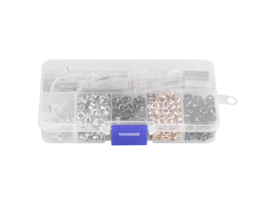 Kit De Ojales Con Arandela Y 3 Herramientas (3 Mm X 420 Piezas) Para Bricolaje