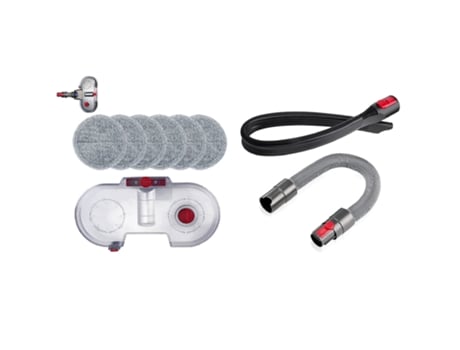 Tanque de agua de fregona eléctrica para aspiradora Dyson V7 V8 V10 V11 y Kit de manguera retráctil de herramienta Flexible para rincones