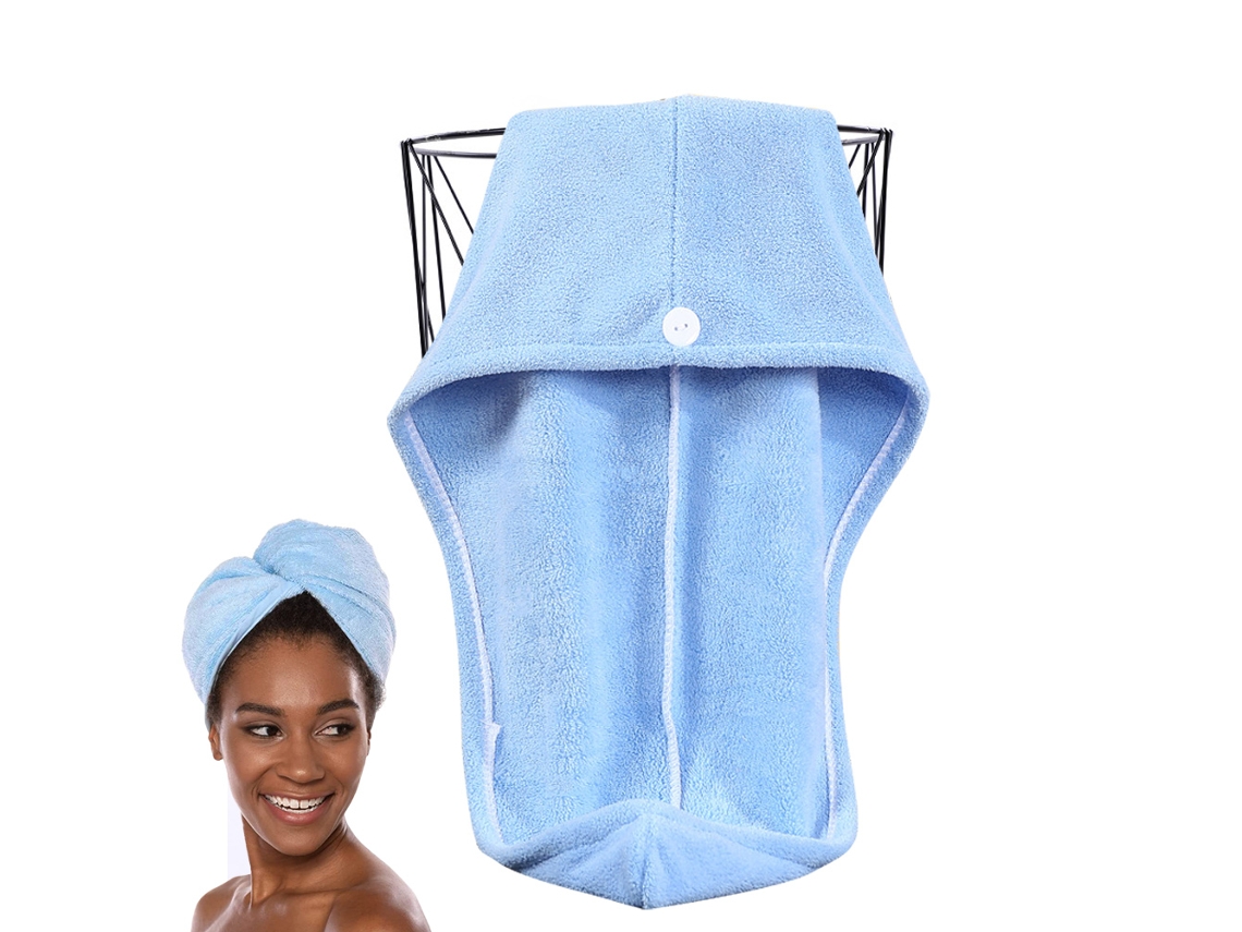Toalla TRUYUETY Secado Gorro Ducha Absorción Del Azul (Talla Única)