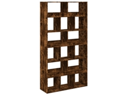 Estantería de madera de roble ahumado de MAISON EXCLUSIVE (100x33x187,5 cm)