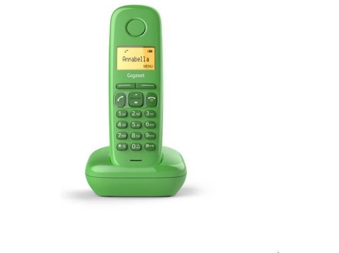 Gigaset A170 Verde dect pantalla iluminada agenda 50 contactos color inalambrico digital fijo