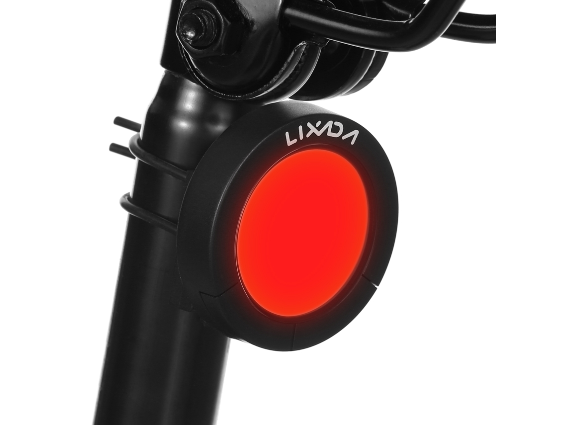 Luz Trasera Inteligente Para Bicicleta Lixada, Recargable Por Usb, Con Sensor De Vibración Y Led Seguro.