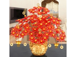 Kit de árbol del dinero con cuentas hechas a mano y cabeza de dragón