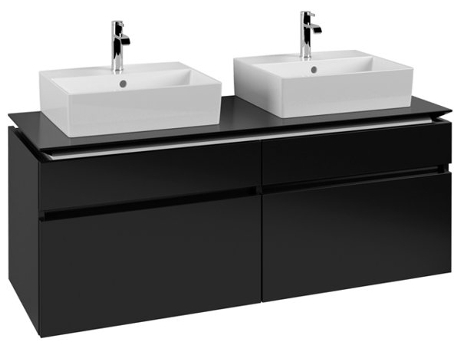 Mueble de tocador Villeroy &amp Boch Legato B669 1400x550x500mm 2 lavabos