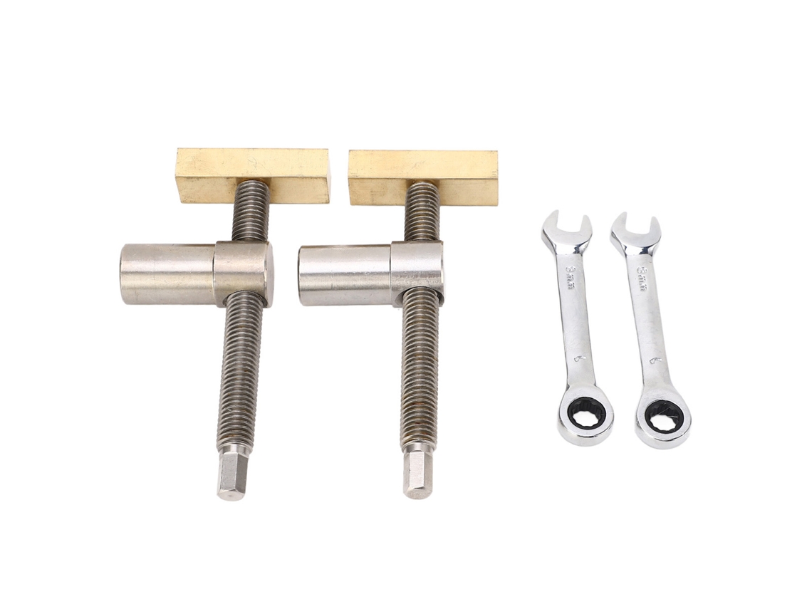 Clip de sobremesa para carpintería, acero inoxidable, latón, liberación rápida, 20 mm