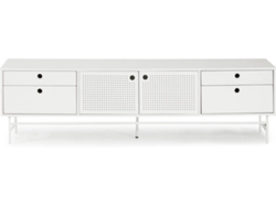 Mueble TV BAZAR MONDIALE Punto (Blanco - MDF - 180x40x52 cm)