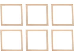 Juego De 6 Marcos De Fotos De Madera Hechos A Mano, Ideales Para Pósteres, Pinturas Al Óleo Y Lienzos.