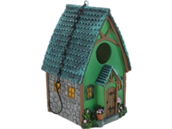 Casita Para Pájaros Inoomp De Resina Para Colgar, Casita Pequeña Para Balcón Y Terraza, Decoración De Nido De Pájaro