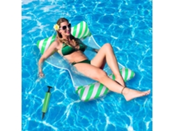 Flotadores de piscina para adultos, flotadores multiusos 4 en 1 con material de vinilo suave y diseño de malla suave, Aqua Net con servicio al cliente gratuito
