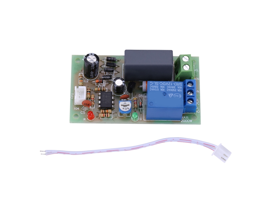Módulo De Interruptor Con Temporizador De Retardo Ajustable (1 S ~ 60 S) Con Apagado Automático, 220 V Ca, 10 A