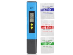 Medidor De Ph Portátil De Alta Precisión Con Atc Para Piscinas, Acuarios Y Spas - Azul/negro