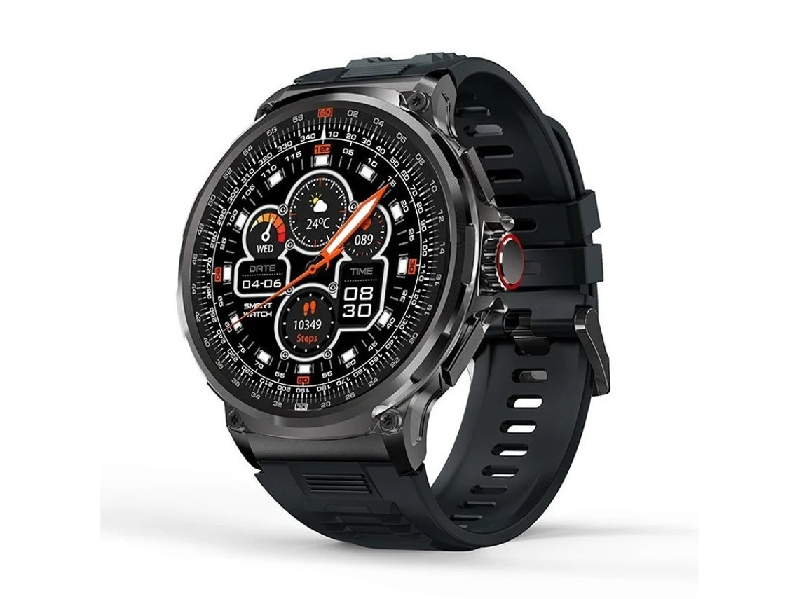 Reloj inteligente de 1,85 pulgadas con pantalla redonda HD extragrande, Bluetooth, llamadas, asistente de voz IA, 2 pulseras Yizhood