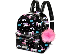 Mochila KARACTERMANIA Oh My Pop Unicorn Negro (27x21x15cm - Poliéster)