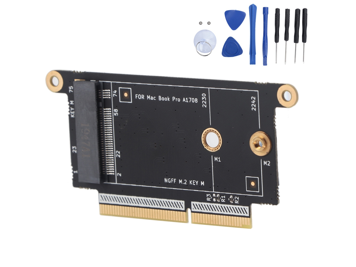Tarjeta Adaptadora Para Os X A1708 M.2 Nvme Key M 2230-2242 Convertidor Ssd Piezas De Red