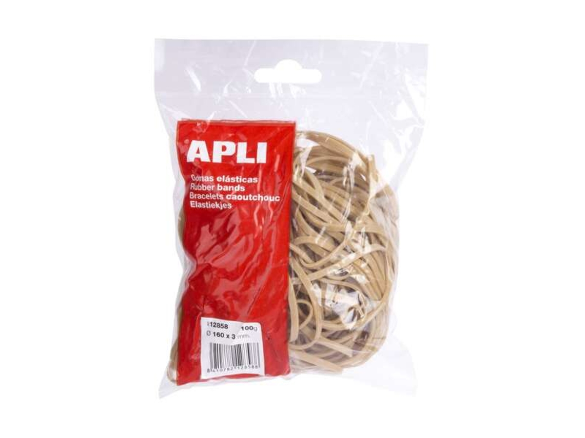 Bandas Elásticas Apli Ø 160 X 3 Mm Bolsa Alta Calidad Con 100g