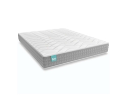 Colchón Viscoelástico 67x190 Cm NALUI Talaia ±21cm Firmeza Media Con Tejido Strech Bambú. Reversible | Fabricado En España Blanco