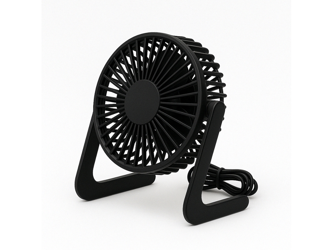 Ventilador de escritorio | Compacto, silencioso, conexión con cable USB Mayou Sd2138 Negro