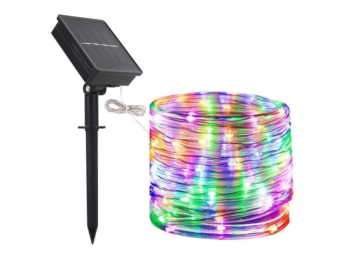Cinta solar impermeable con manguera y panel solar. (12 m - 100 litros multicolor)*
