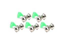 Alarme De Mordida Para Vara De Pesca Com Sino Duplo Clamp Clip Para Pesca Noturna 5pcs