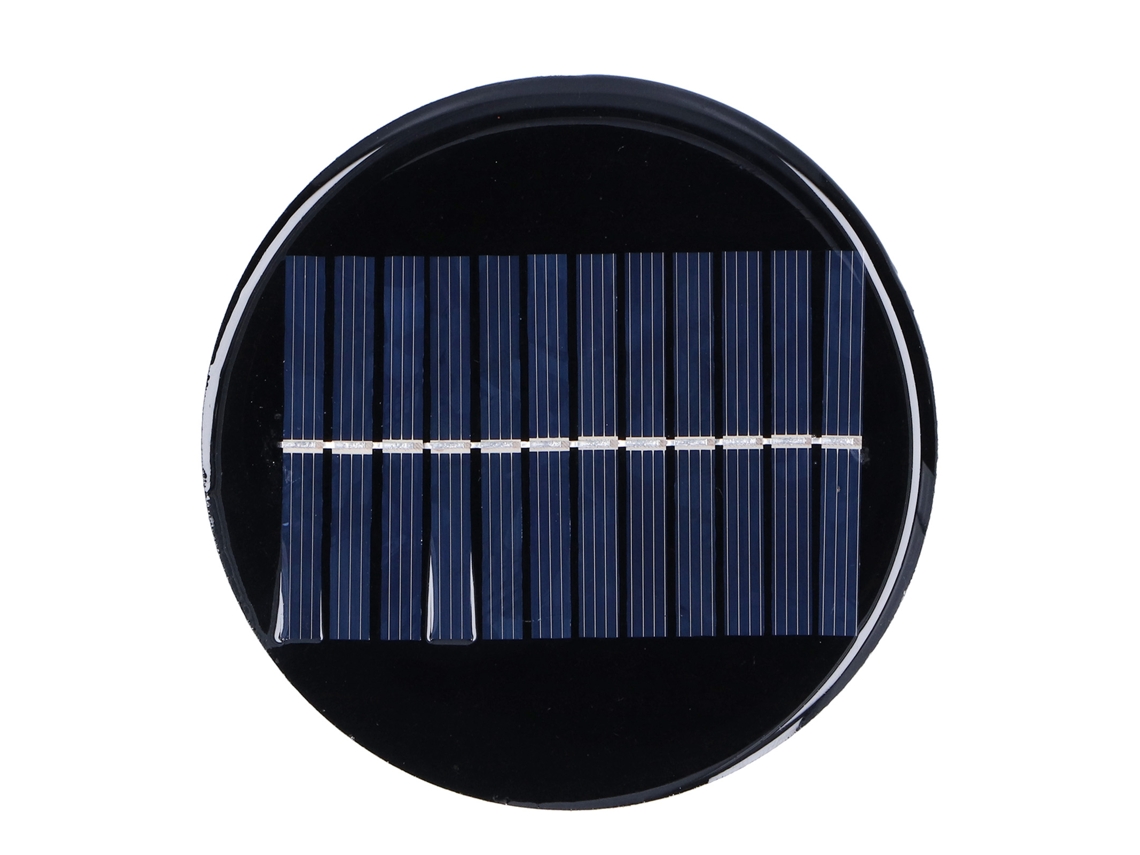 Panel Solar Redondo De 0,8 W, 6 V, 10 Cm, Para Carga Solar Diy, Luces Solares Y Proyectos De Bricolaje.