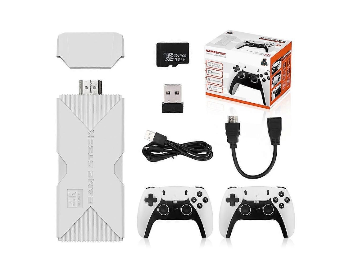 Consola de juegos retro clásica HD 4K, inalámbrica 2.4G, doble para la familia, Plug and Play, emulador GOKOCO