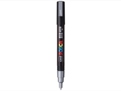 Marcador Uniball Posca Pc3M 0.9mm Plata