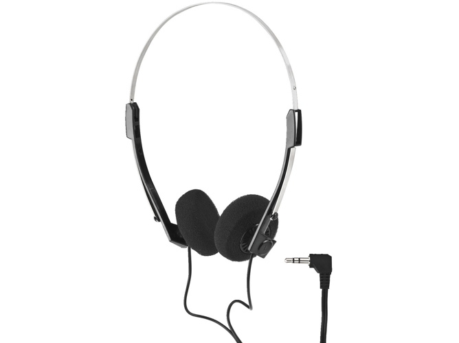 Auriculares con cable MONACOR MD-39 (On Ear - Micrófono - Negro)